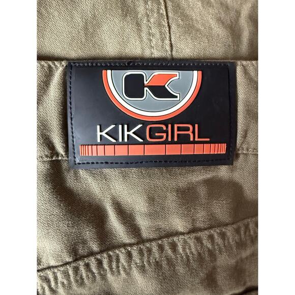 Rare KIKGIRL Vintage Straight-Leg Cargo Pants Brown Size 3 - Picture 2 of 10